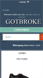 Mobile Screenshot of gotbrokenshades.com